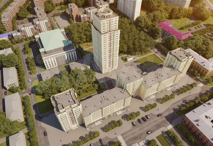 2-к. квартира, 64,3 м², 8/10 эт.