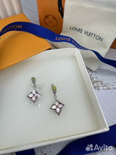Серьги louis vuitton