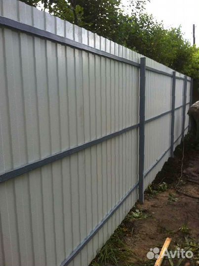 Забор из профнастила