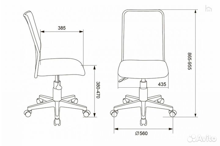 Кресло компьютерное детское Бюрократ KD-9/WH/TW-13