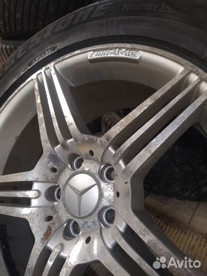 Литые диски Mercedes r18 с резиной