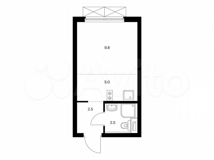Квартира-студия, 19,8 м², 18/33 эт.