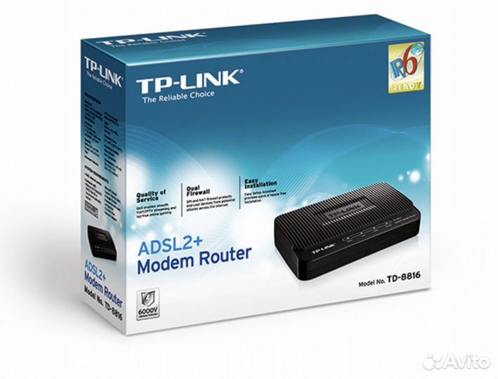 Роутер TP-link adsl2+ Modem Router TD-8816