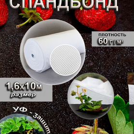 Белый спанбонд 1,6 10м