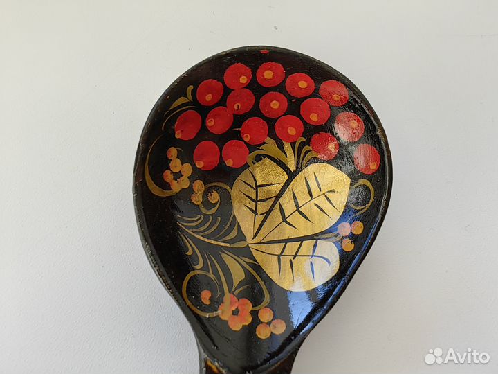 Ложка деревянная Хохлома расписная Семёнов