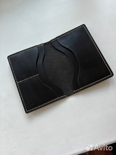 Обложка на паспорт, кожаная, ручная работа