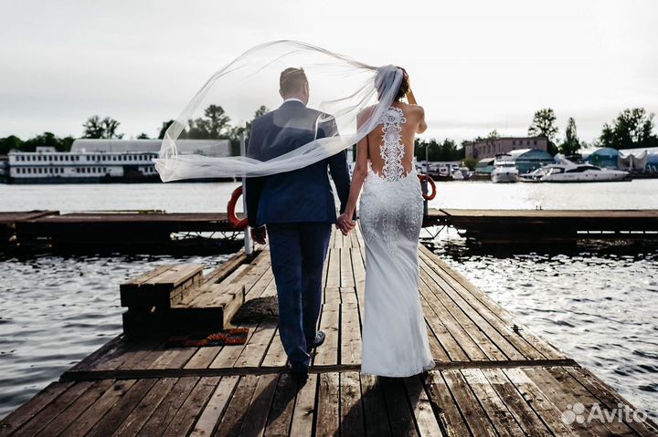 Свадебное/вечернее платье (после химчистки)