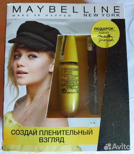 Набор тушь для ресниц и жидкий лайнер Maybelline