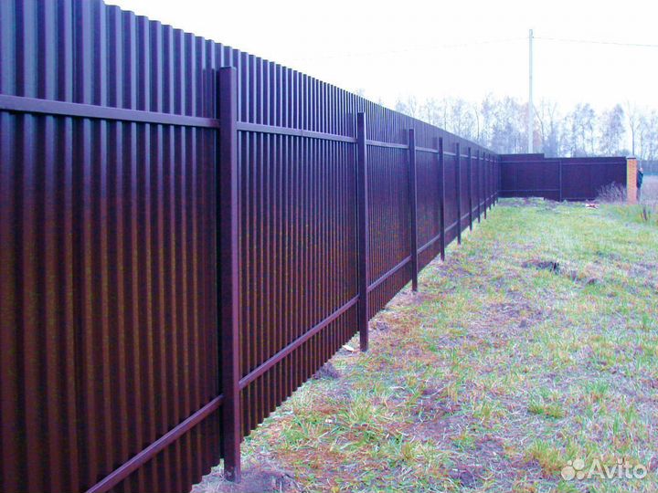 Заборы из профнастила
