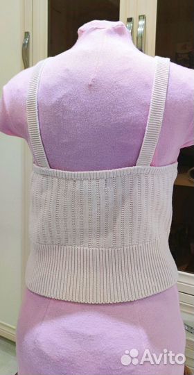 Вязаный кроп топ New Look