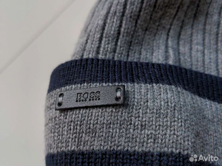 Hugo Boss оригинал новая шерстяная шапка