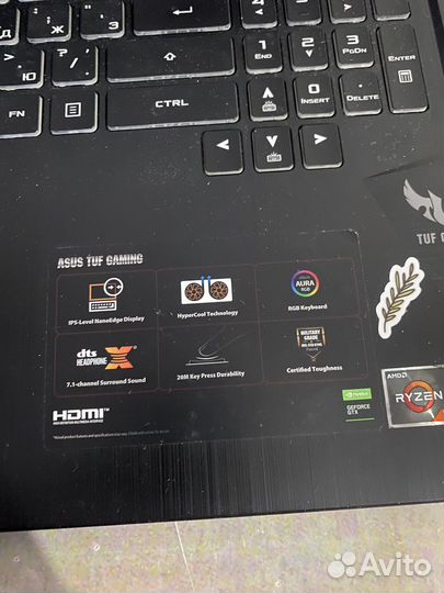 Ноутбук asus tuf gaming FX705DU