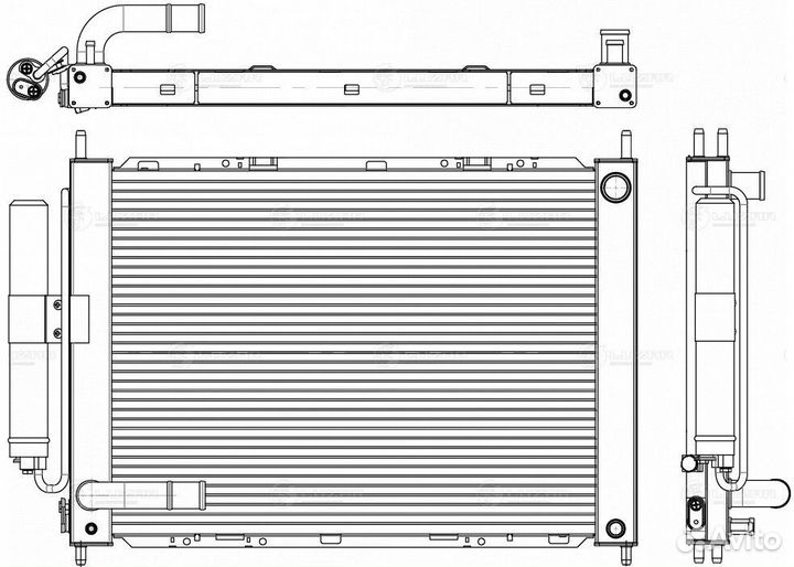 Радиатор охлаждения Luzar LRc 1402