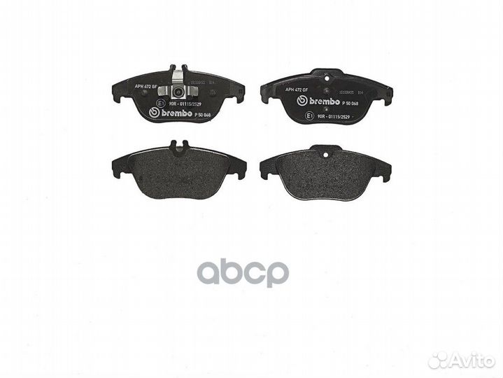 Колодки дисковые зад. brembo P50068 P50068 Brembo