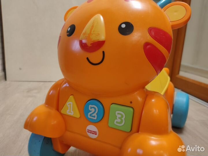 Каталка-толокар ходунки Fisher-Price тигрёнок