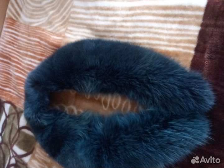 Меховой воротник песец бу