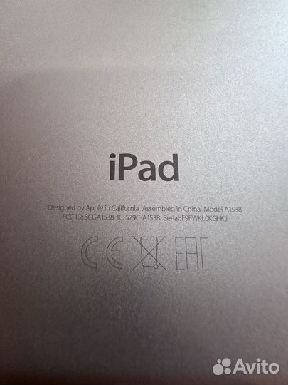 iPad mini 4 128 wifi space gray