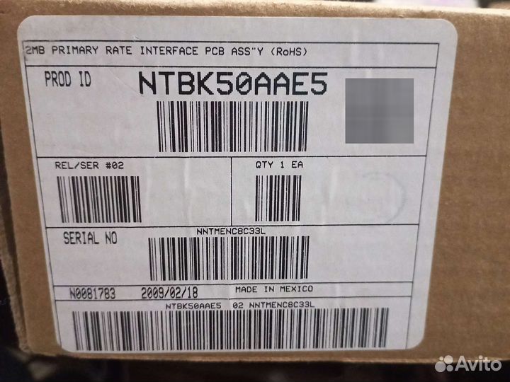 Плата ntbk50aae5 подключения канала Nortel