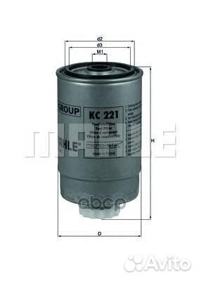 KC221 knecht (mahle filter) фильтр топливный