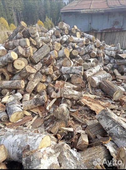 Дрова чурками, берёза, берёза