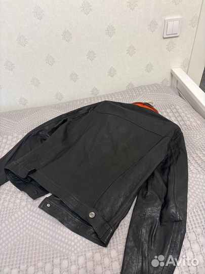 Куртка демисезонная мужская кожаная