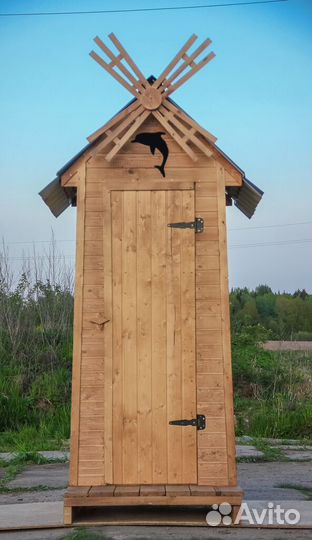 Дачный туалет деревянный PRO884