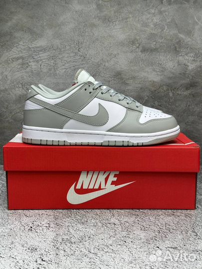 Кроссовки nike dunk low grey fog