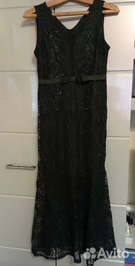 Черное кружевное платье 46 Новое
