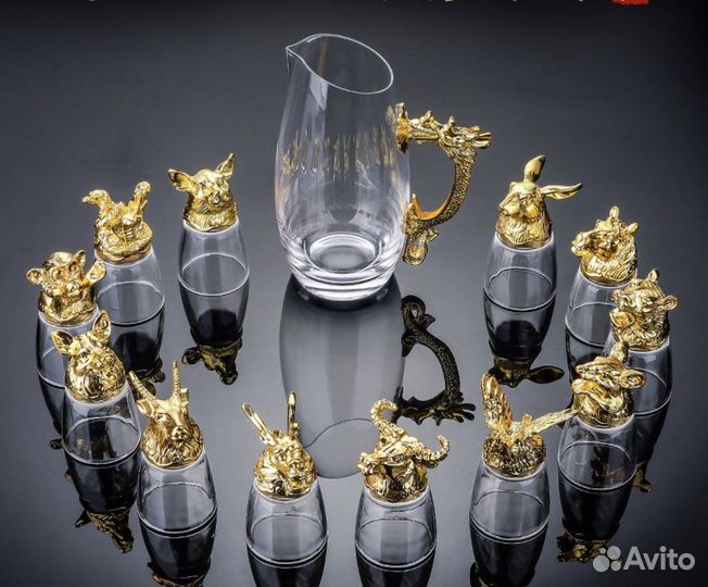 Подарочный набор рюмок бокалов посуды