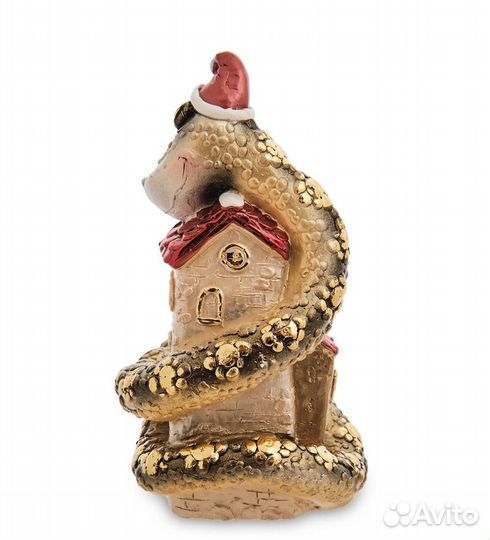 Фигурка гипсовая Змея на часах A977672