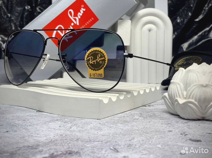 Очки Ray Ban Aviator синие