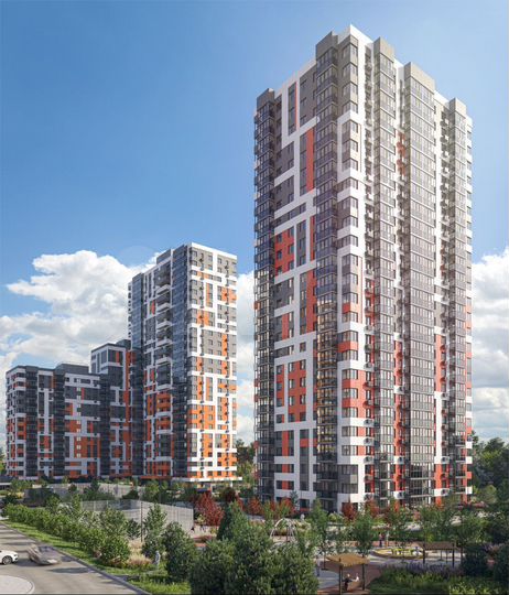 1-к. квартира, 51,4 м², 22/25 эт.