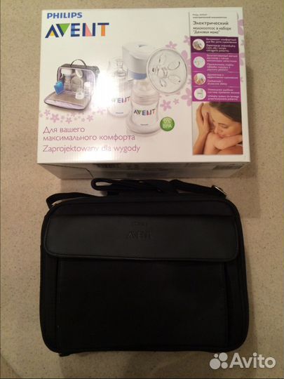 Электр молокоотсос Avent в наборе 