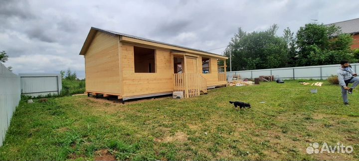 Каркасный дом 10х6м летний вариант каркас 100х50м