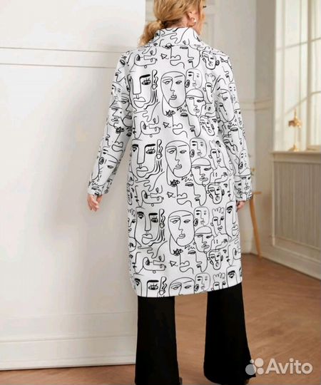 Пальто женское осень весна 52 54