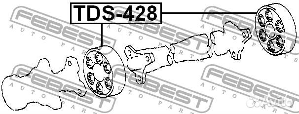 Муфта карданного вала toyota estima -99 Febest TDS