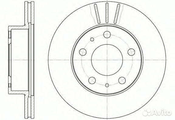 Диск тормозной передний