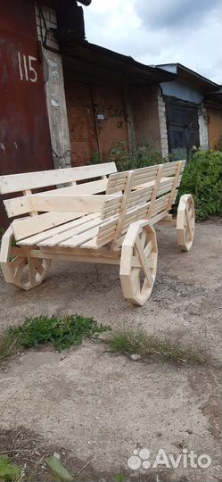 Садовый дэкор, тележка