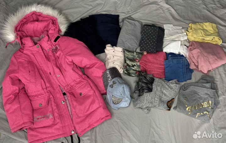 Детская одежда для девочки пакетом р. 122-128