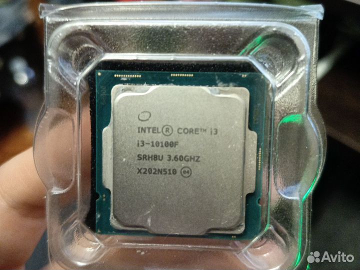 Intel i3 10100fпроцессы и кулер с башней