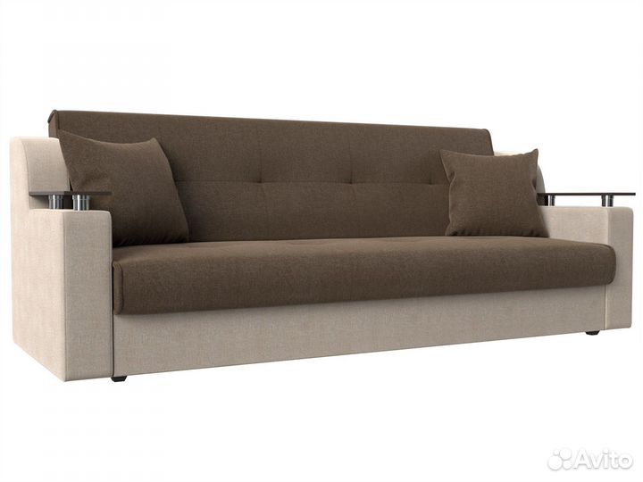 Прямой диван книжка Сенатор, Рогожка, Модель 11013