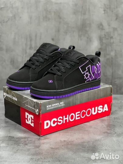 DC Shoes Court Graffik Purple x Black Sabbath