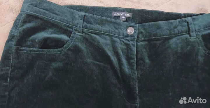 Брюки из микровельвета 54 La Redoute