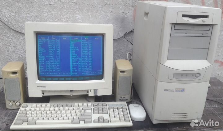 Ретро компьютер HP Vectra VL Pentium-2 Windows-98