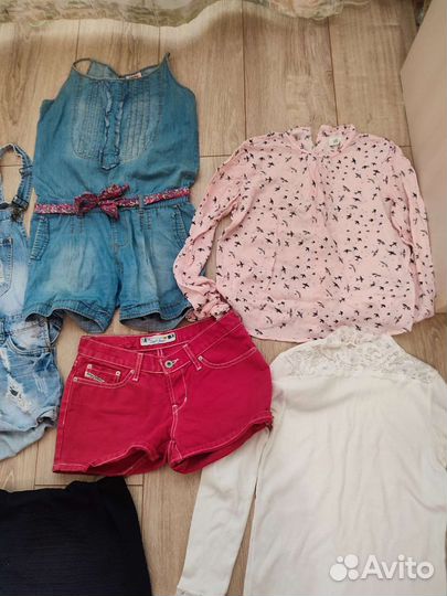 Одежда для девочки, 146 рост, джинсовый костюм