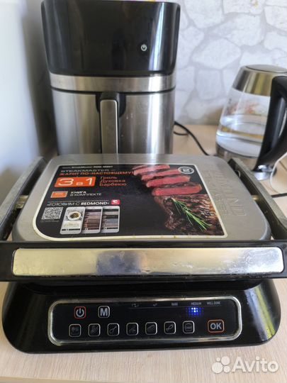 Электро гриль редмонд