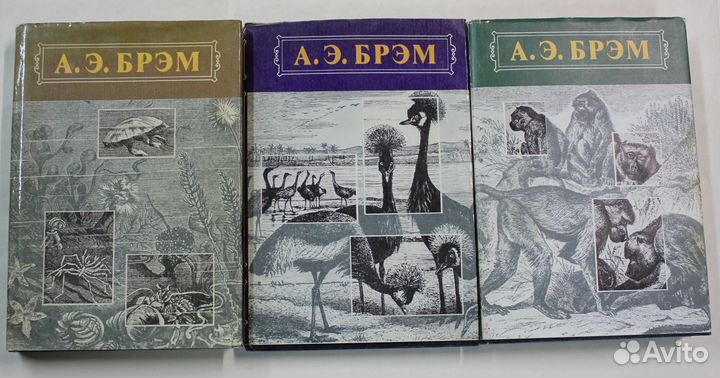 Книга. А.Э.брэм Жизнь животных в 3-х томах