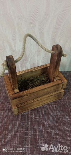 Деревянный декоративный ящик