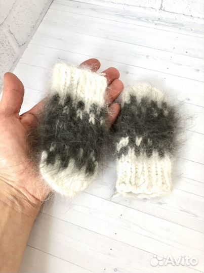 Варежки пуховые