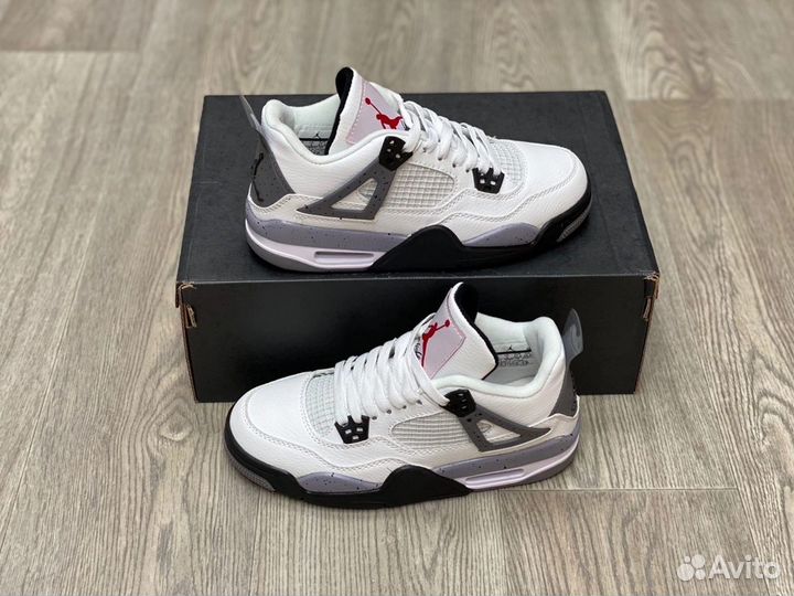 Кроссовки Air Jordan 4 Cement (36-45)